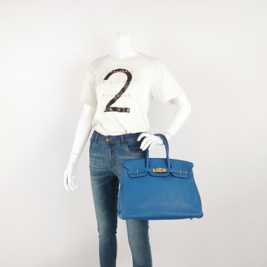 PrelovedHermes Birkin35 bag Togo 7Q 10108