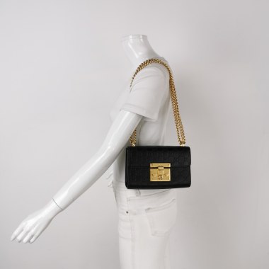 PrelovedGucci PadlockSmallGucci SignatureBlack10048