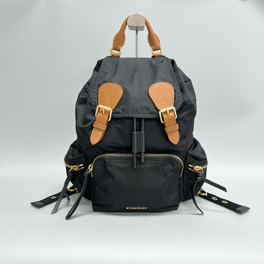 Preloved Burberry Backpack Black XJ5558