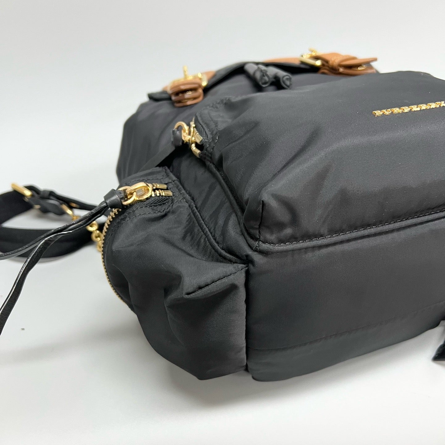 Preloved Burberry Backpack Black XJ5558