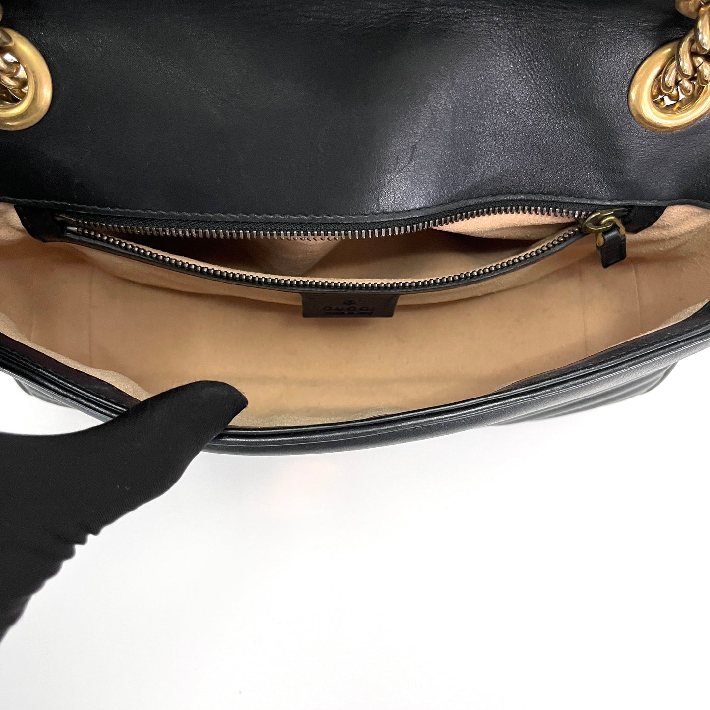 GUCCI Marmont Black Bag25*15*7cm
3102606162940