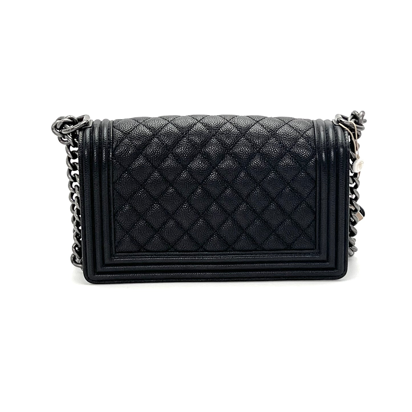 CHANEL Leboy Black Bag25*15*7cm
3072607295683
