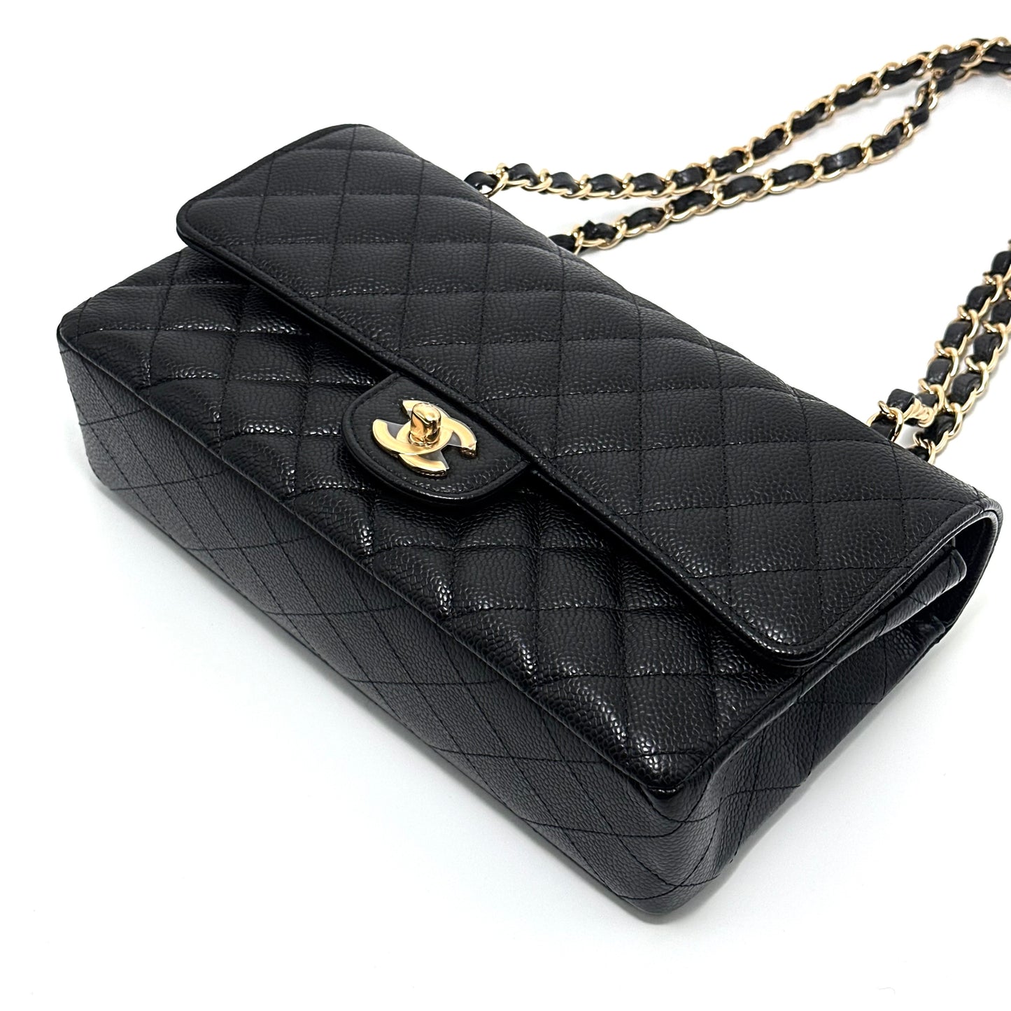 CHANEL CF Medium Caviar Black 25*15*6.5cm
X012607305717
